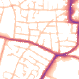 Daytime road noise heatmap for DY8 3XT