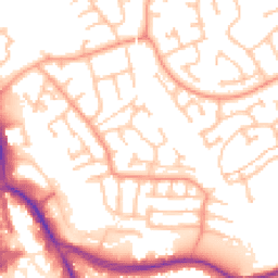 Daytime road noise heatmap for DY8 4LA