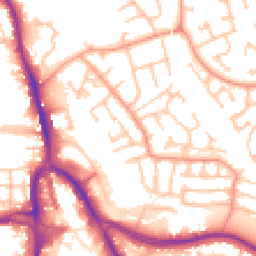 Daytime road noise heatmap for DY8 4LN