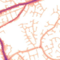 Daytime road noise heatmap for DY8 4NF