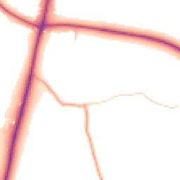 Daytime road noise heatmap for DY9 0EQ