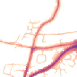 Daytime road noise heatmap for DY9 0GJ