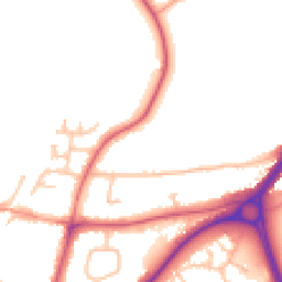 Daytime road noise heatmap for DY9 0NQ