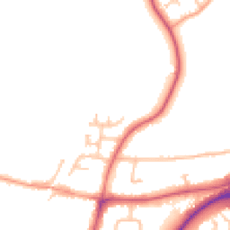 Daytime road noise heatmap for DY9 0PP