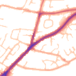 Daytime road noise heatmap for DY9 0QA