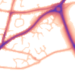 Daytime road noise heatmap for DY9 0WH