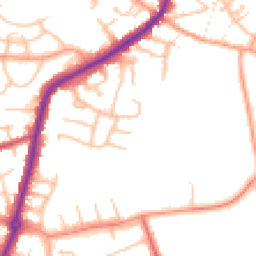 Daytime road noise heatmap for DY9 7HE