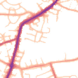 Daytime road noise heatmap for DY9 7HF