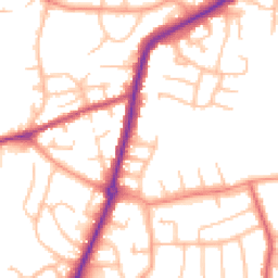 Daytime road noise heatmap for DY9 7HT