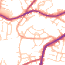 Daytime road noise heatmap for DY9 7NT