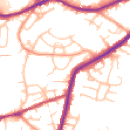 Daytime road noise heatmap for DY9 7PA