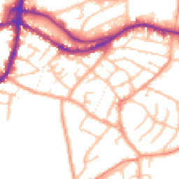 Daytime road noise heatmap for DY9 8AU