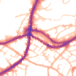 Daytime road noise heatmap for DY9 8LB