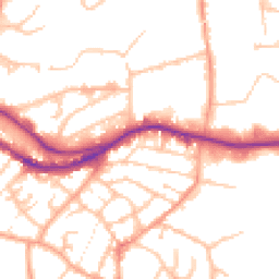 Daytime road noise heatmap for DY9 8RY