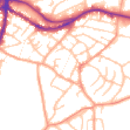 Daytime road noise heatmap for DY9 8UT