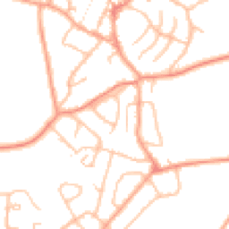 Daytime road noise heatmap for DY9 8XN