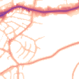 Daytime road noise heatmap for DY9 8YG