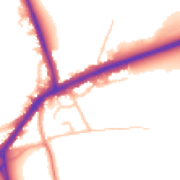 Daytime road noise heatmap for DY9 9LD