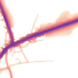 Daytime road noise heatmap for DY9 9LE