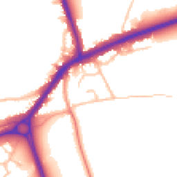 Daytime road noise heatmap for DY9 9LN