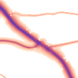 Daytime road noise heatmap for DY9 9UJ