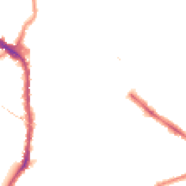 Night-time road noise heatmap for E11 1JZ