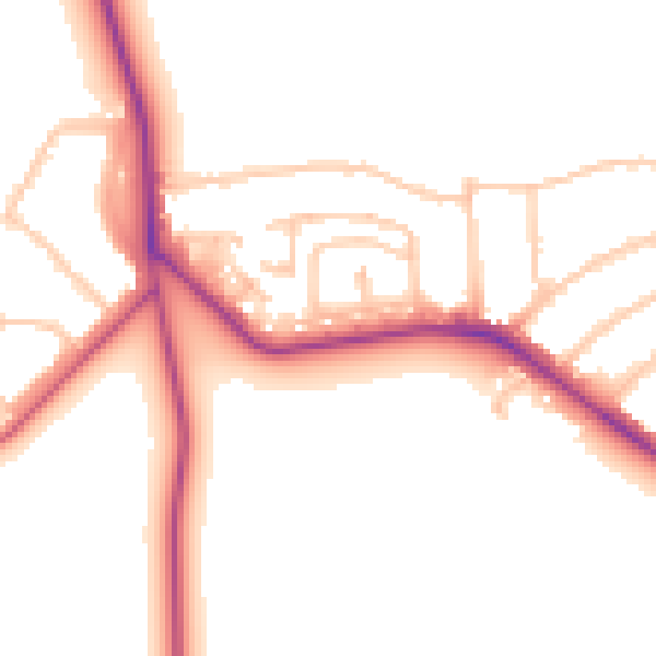 Daytime road noise heatmap for E11 3RT