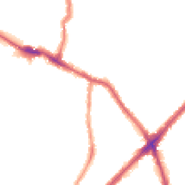 Night-time road noise heatmap for E13 8RA