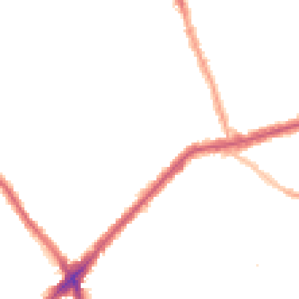 Night-time road noise heatmap for E13 9BH