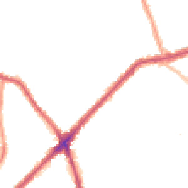 Night-time road noise heatmap for E13 9DJ