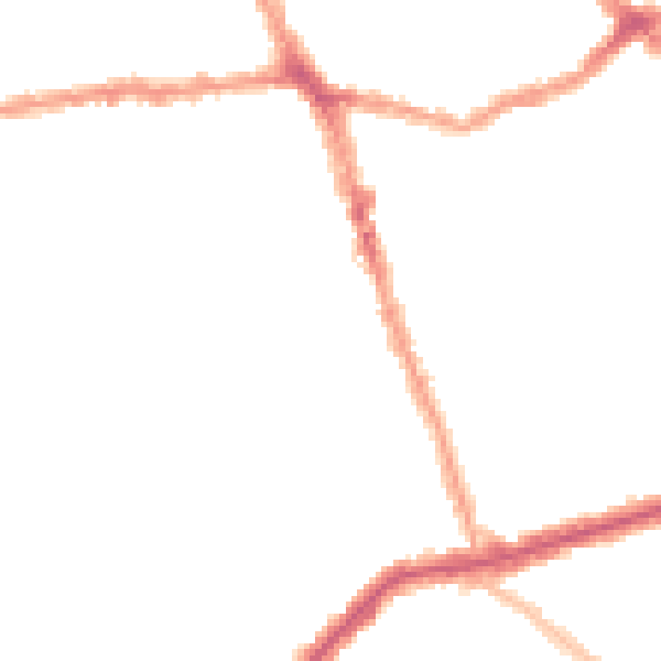 Night-time road noise heatmap for E13 9HG