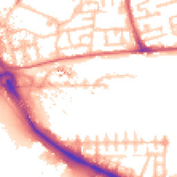 Daytime road noise heatmap for E16 1AJ
