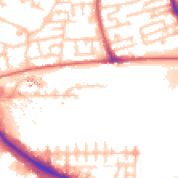 Daytime road noise heatmap for E16 1BD