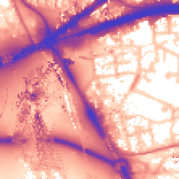 Daytime road noise heatmap for E16 1BE