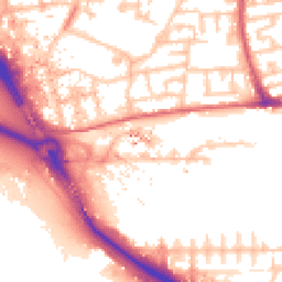 Daytime road noise heatmap for E16 1BY