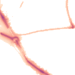 Night-time road noise heatmap for E16 1BZ