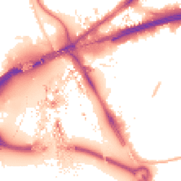 Night-time road noise heatmap for E16 1DJ