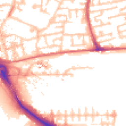 Daytime road noise heatmap for E16 1DQ