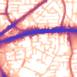 Daytime road noise heatmap for E16 1PZ