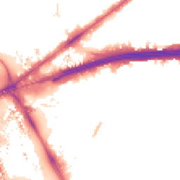 Night-time road noise heatmap for E16 1QR
