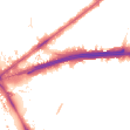 Night-time road noise heatmap for E16 1QS