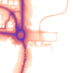 Daytime road noise heatmap for E16 2EP