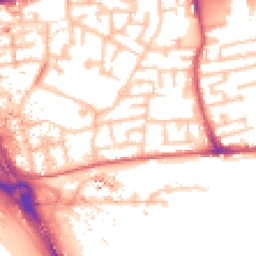 Daytime road noise heatmap for E16 3AE