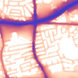 Daytime road noise heatmap for E16 3JU