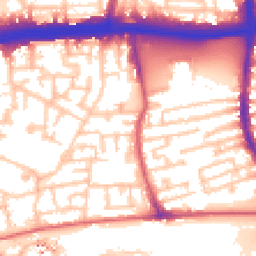 Daytime road noise heatmap for E16 3QL