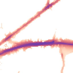 Night-time road noise heatmap for E16 4AJ