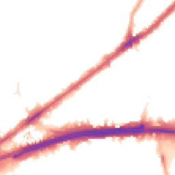 Night-time road noise heatmap for E16 4DW
