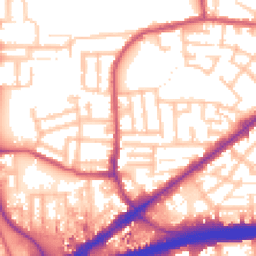 Daytime road noise heatmap for E16 4JP