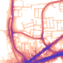 Daytime road noise heatmap for E16 4NF