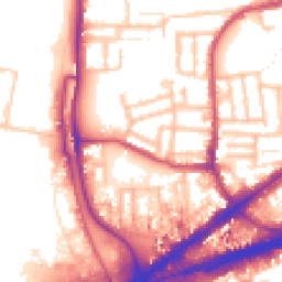 Daytime road noise heatmap for E16 4NG